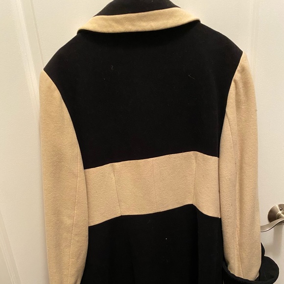 Vintage black color block coat - Picture 7 of 7